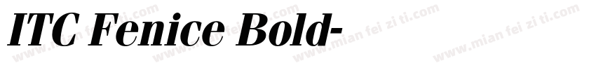 ITC Fenice Bold字体转换